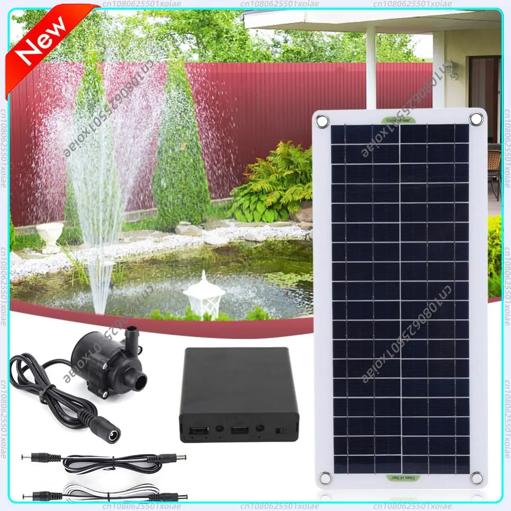 50W 18V Solar Fountain Pump Mini Solar Panel with Low Noise Solar Powered Pump Energy Saving Kits for Bird Bath Aquarium Garden