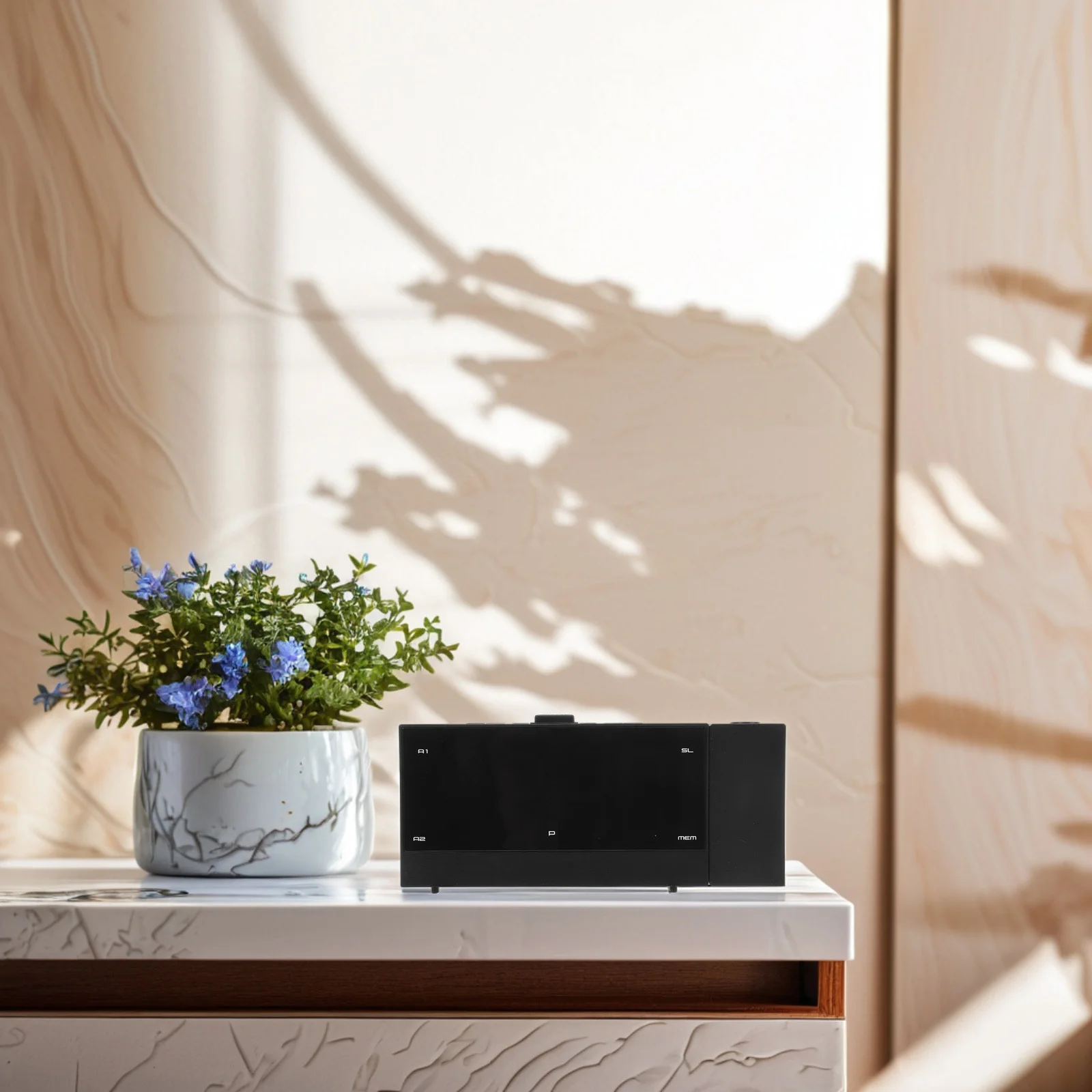 

Digital Projection Alarm Clock LED Brightness Adjustable Wall Ceiling Display Bedroom Accessory Projector Clock for Bedroom