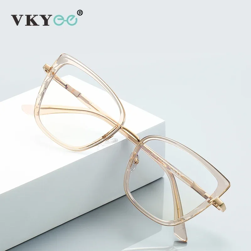 VICKY New Simple Butterfly Women's Blue Light Glasses Customizable Prescription Photochromic  Multifocales Progresivos PFD3150