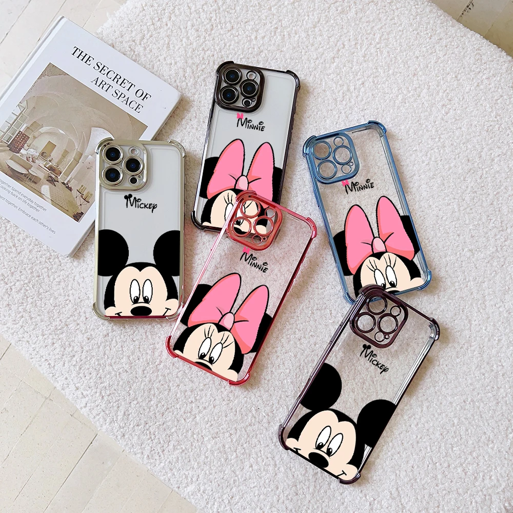 Cartoon M-MickeyS M-MinnieS Phone Case For Vivo Y77 Y38 Y36 Y50 Y28 Y27 Y17 Y15s V29e V27 V25 V23 S15 5G Shockproof Armor Cover