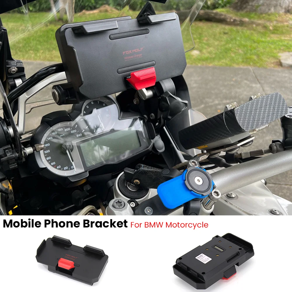 

For BMW R1200GS R1250GS LC USB Mobile Phone Bracket GPS Navigation Wireless Charging Support Holder F750GS F850GS Motorcycle