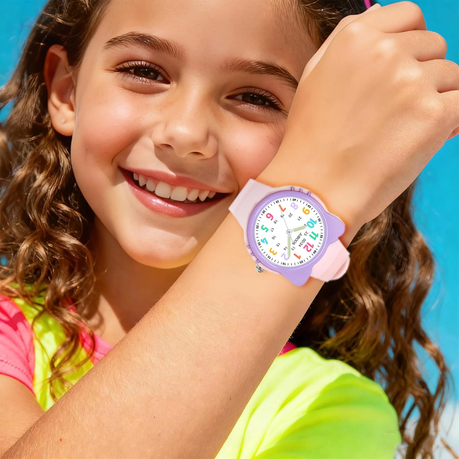 Kids Watch Analog for Boys Girls Toddler 3-12 Learning Time 3ATM Waterproof Quartz Children Wirstwatch with Easy to Read Kids view 5