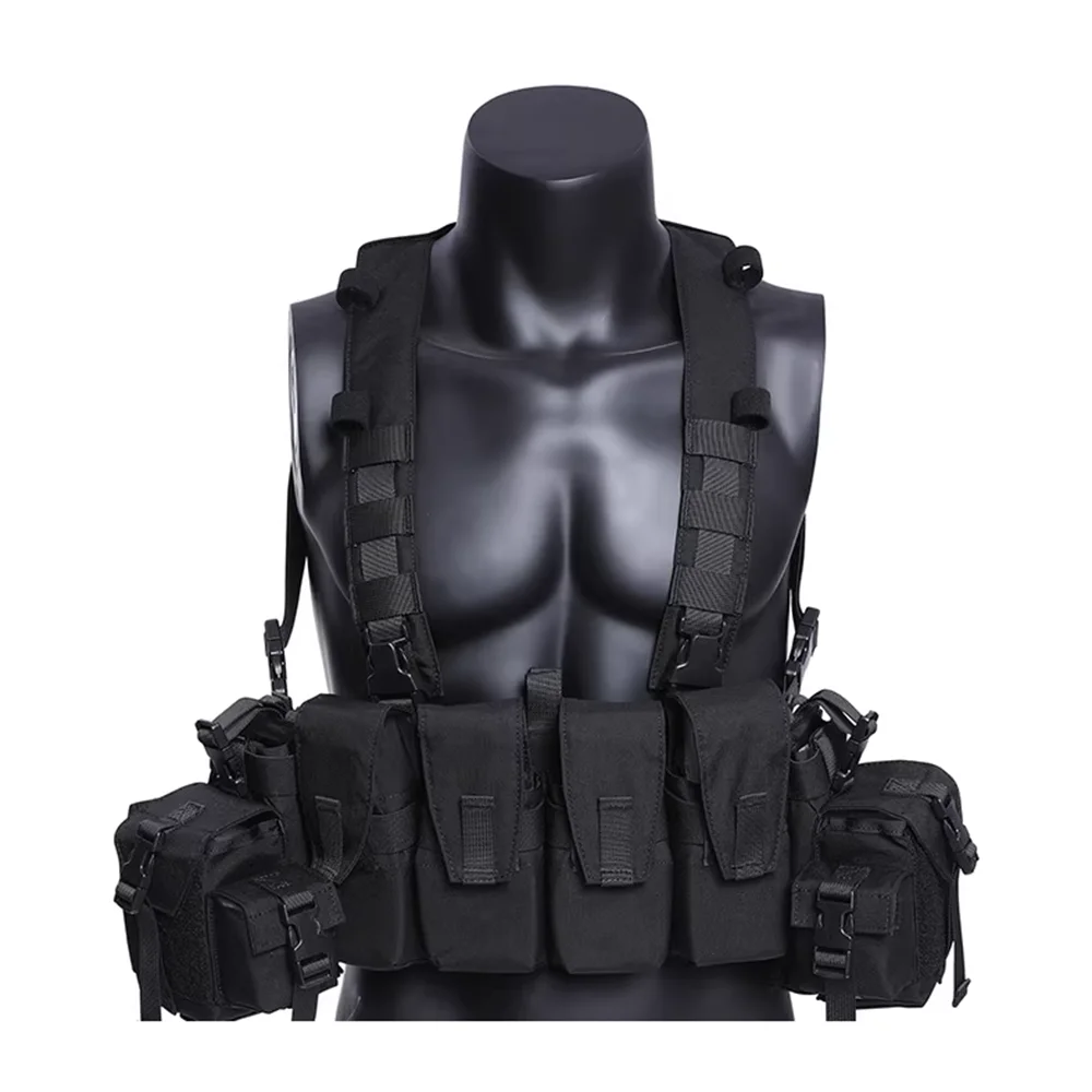 Chest rig tactique vue détaillée
