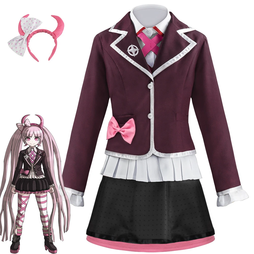 

Game Danganronpa: Trigger Happy Havoc Utsugi Kotoko Cosplay Costume Adult Women Girls Skirt Uniform Suit Halloween Outfit