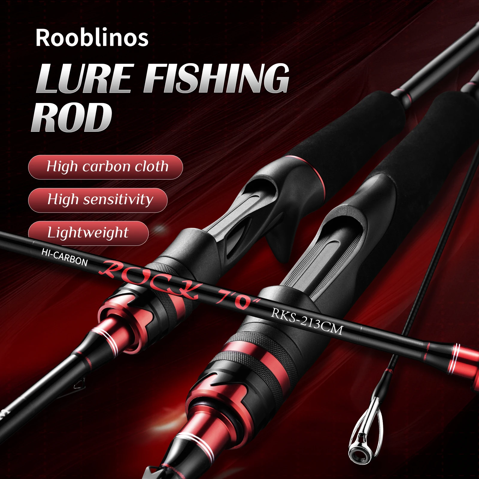 

Приманка Rooblinos ROCK, удочка 1,98 м, 2,13 м, 3,0 м, спиннинговая удочка для литья в пресной воде, 3-секционная удочка из углеродного волокна