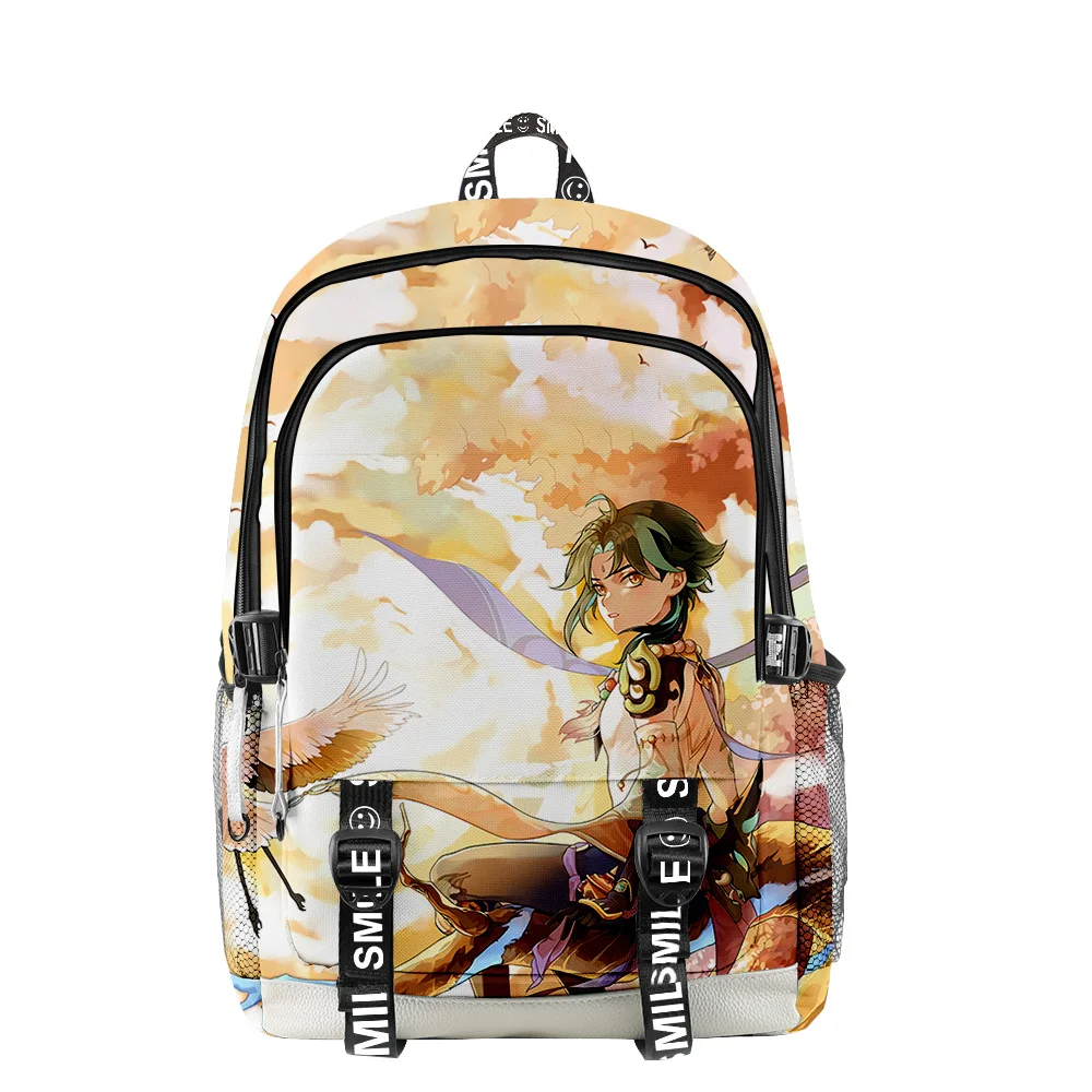 Classic Funny Genshin Impact Xiao 3D Print Student School Bags Unisex Oxford Waterproof Notebook multifunction Travel Backpacks