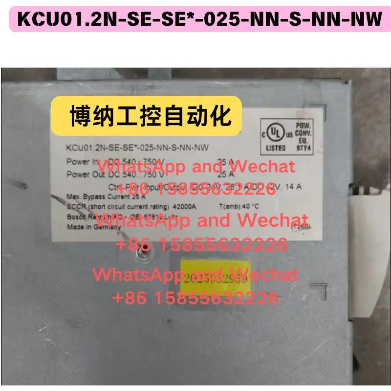 

Used KCU01.2N-SE-SE*-025-NN-S-NN-NW controller Functional test OK
