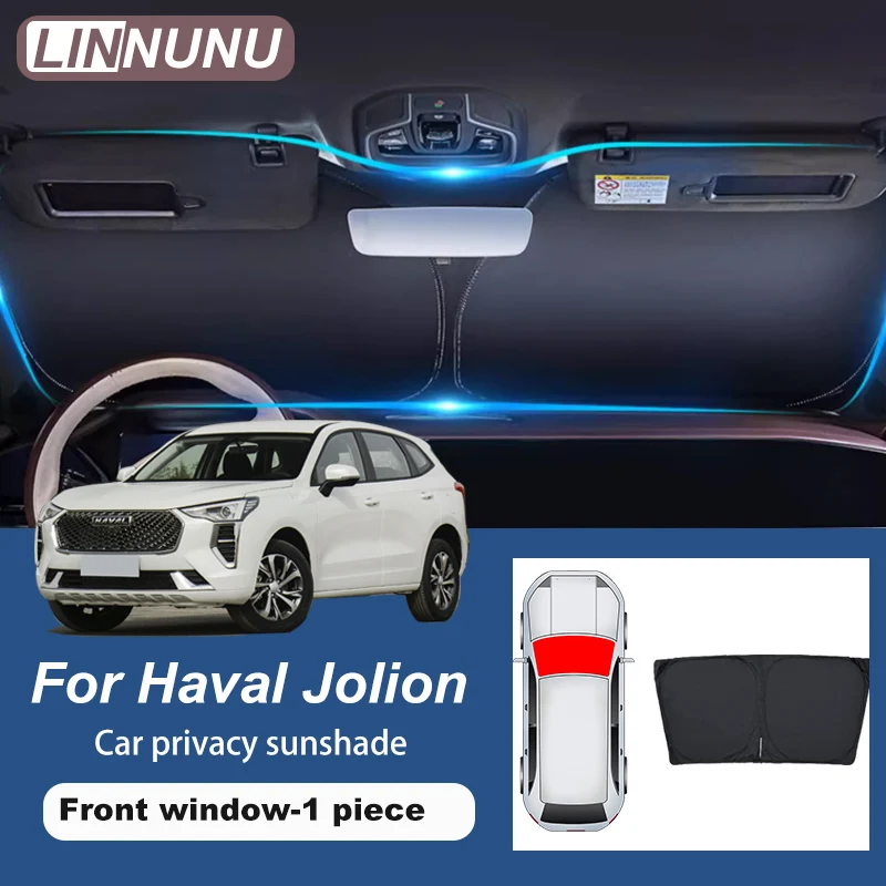 

LINNUNU For Haval Jolion Car Front Window Windshield Sunshades Sun Shade Covers Protecting Privacy Auto Accessories Decoration