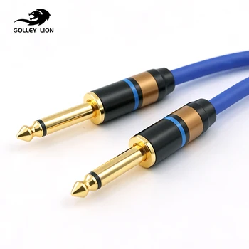 GOLLEY LION 1/4 (6.35mm) TS to 1/4 (6.35mm) TS Unbalanced Mono Patch Cables, for Electric Mandolin