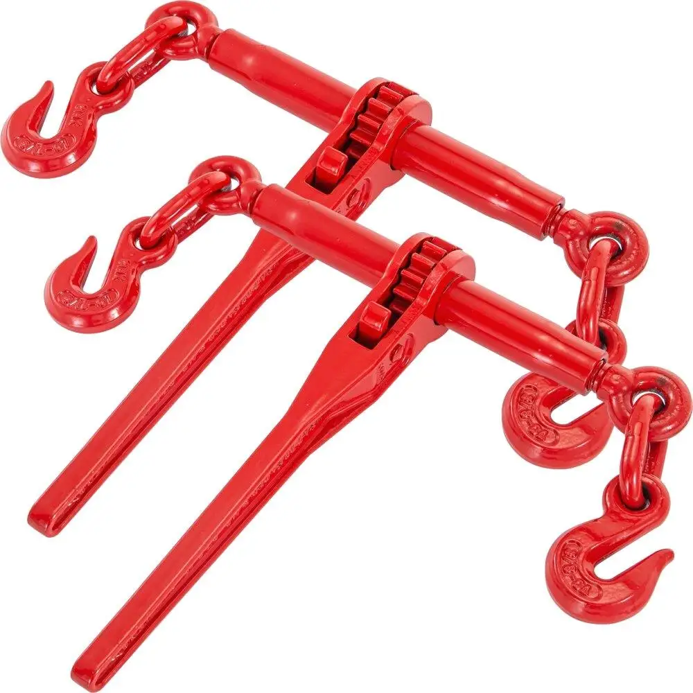 

Chain Binder 5/16in x 3/8in, Ratchet Load Binder 6600lbs Capacity, Ratchet Lever Binder w/ G70 Hooks, Adjustable Length,