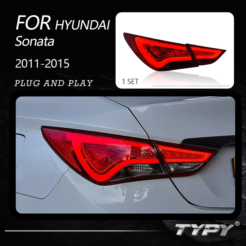 

TYPY Car Tail Lights For Hyundai Sonata 2011-2015 LED Car Tail Lamps Daytime Running Lights Dynamic Turn Signals Car Accessories