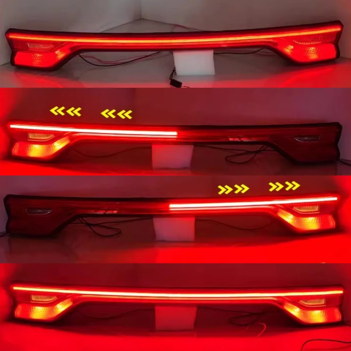 Body Kit Through lamp Rear Center Car Light Assembly For Haval M6 Plus 2021-2023 Modified Brake Light backup light Turn signal