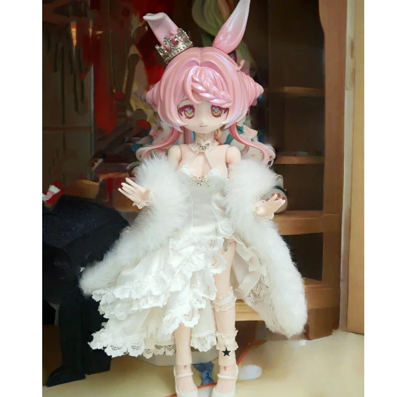 Come4free Fairy Tale Series White Swan Outfit Büste/Flache Büste Version Passend für Ob11 Puppe 1/12 Bjd Puppenkleid Kleidung auf Lager