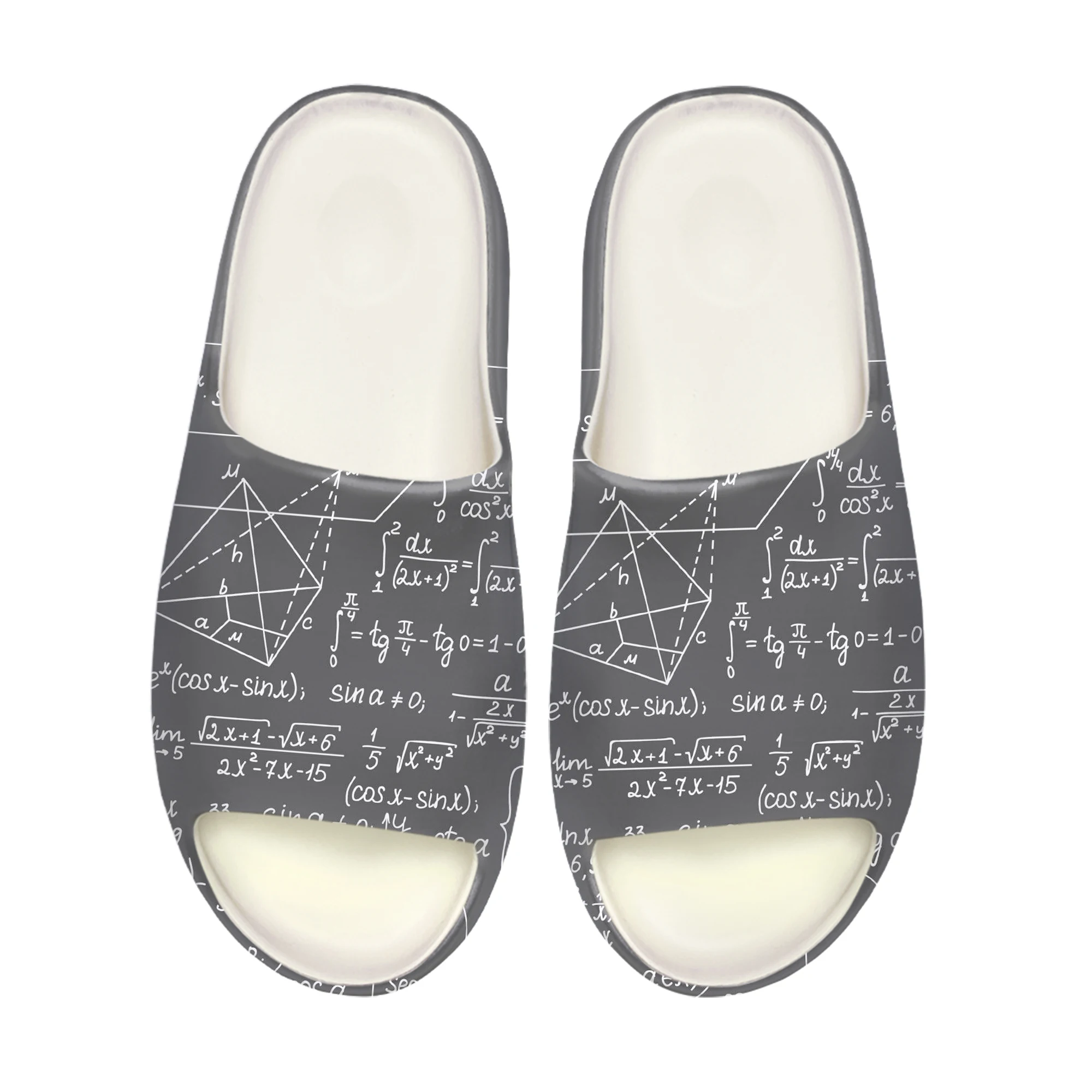 

Mathematical Equation Formula Math Soft Sole Sllipers Home Clogs Custom Water Shoe Mens Womens Teenager Stepping on Shit Sandals