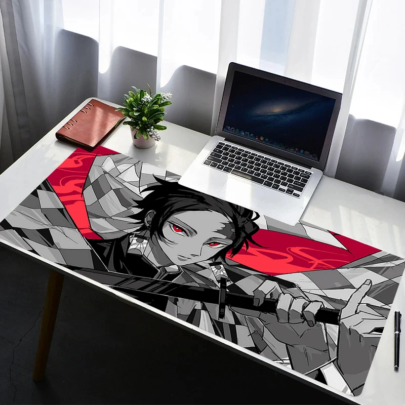 

Mouse Pad Laptop Rubber Extended Desktop Mat Computer D-demon Slayer Tanjiro Gamer Mousepad PC Gaming Accessories Keyboard Pad