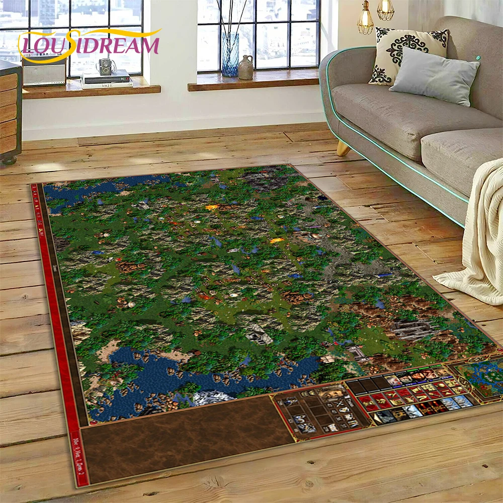 

Heroes of Might and Magic Retro Games Carpet Rug for Bedroom Living Room Home Sofa Decoration,Child Game Large Decor Floor Mat