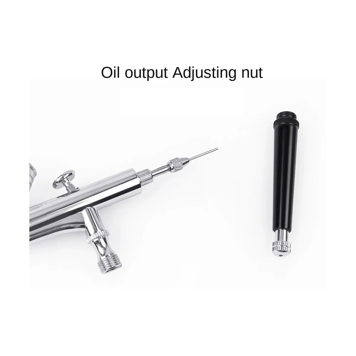 ชุดแปรงพ่นสีคู่ขนาด0.3มม. ชุดแปรงพ่นสีแอร์บรัชไฟฟ้าสำหรับภาพวาดกราฟิกอัตโนมัติ