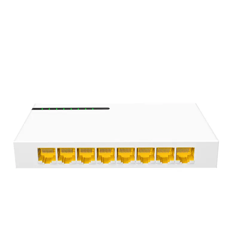 15 шт., 8 портов, 10/100/1000 Мбит/с, неуправляемый коммутатор Gigabit Ethernet, автоматическое предложение RJ45, все порты, автоматический MDI/MDIX IGMP