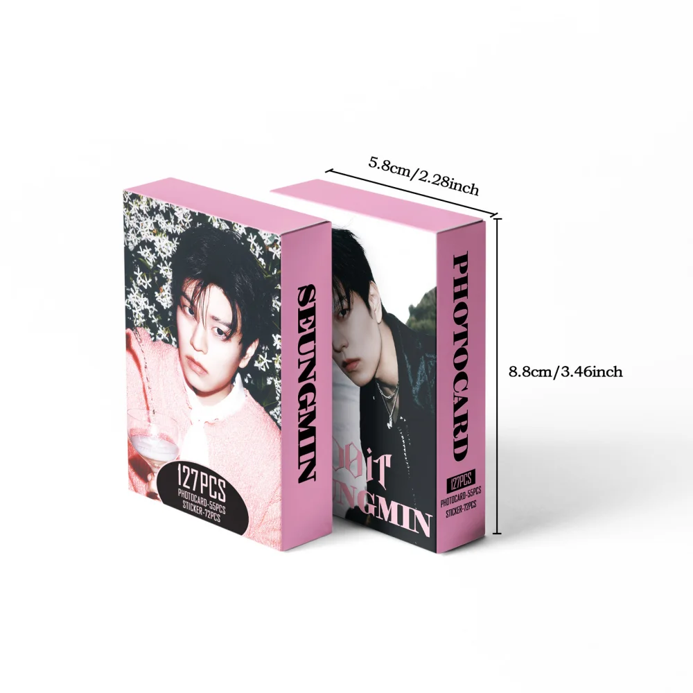 127PCS new kpop StrayKids DO IT Kim Seung min SK album small card stickers greeting cards photos postcards LOMO card gifts