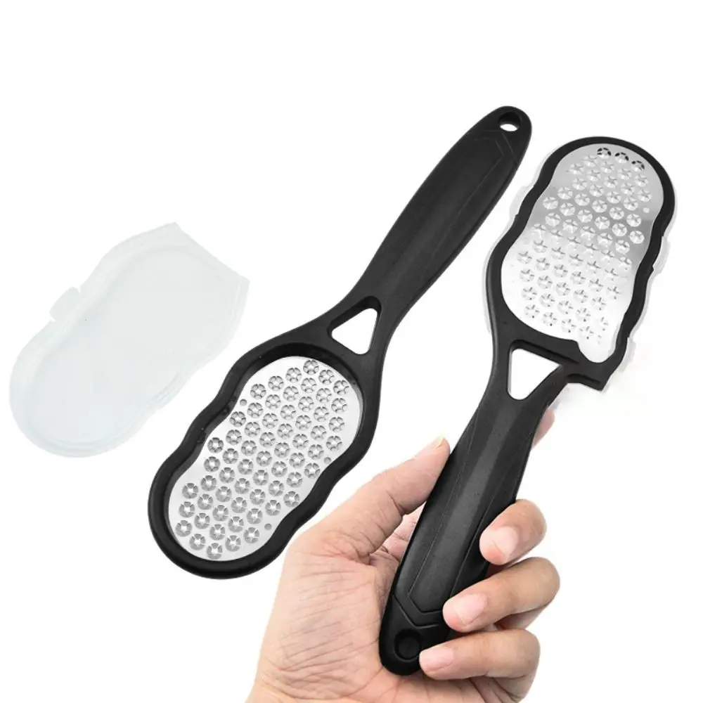 Dead Skin Remove Stainless Steel Foot File Rubbing Feet Can Store Dandruff Foot Care Brush Exfoliating Multifunctional