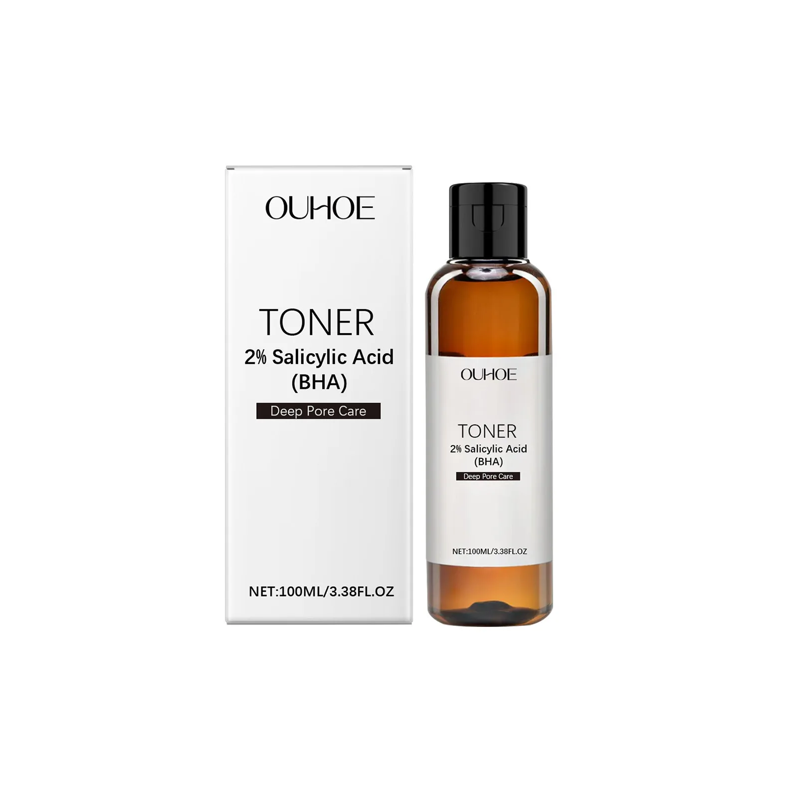Salicylic Acid Toner for Acne Removing Shrink Pores Control Oil Remove Pimple Exfoliating Brighten Moisturizing Skincare Product