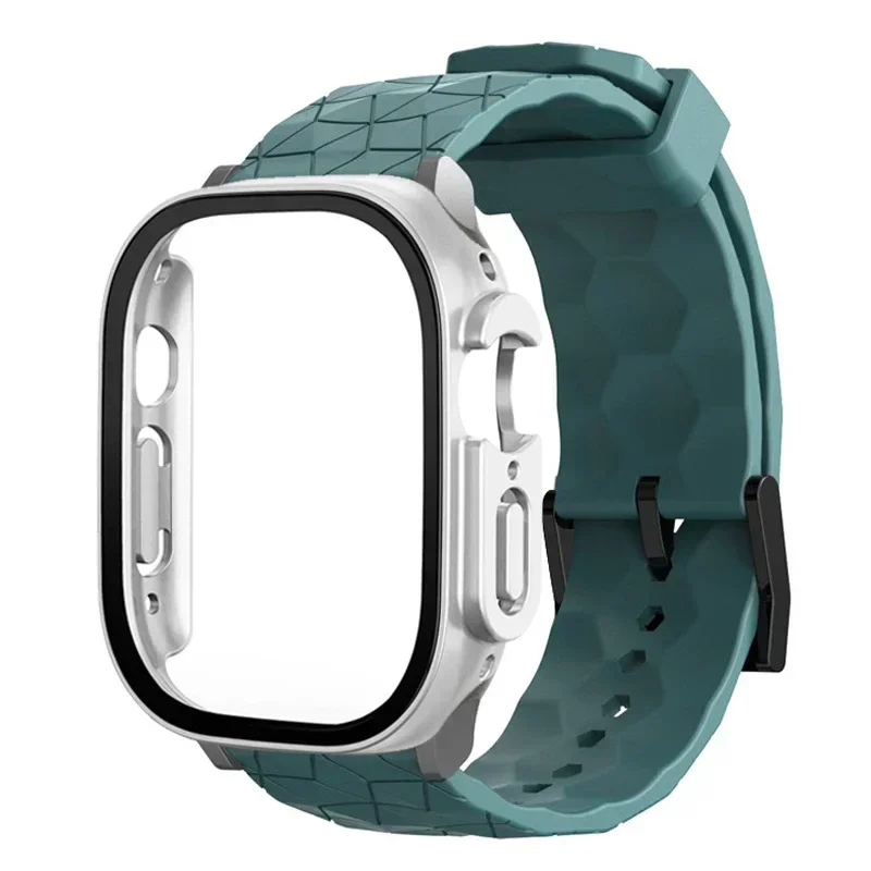 Uhrengehäuse + Armband für Apple Watch ULTRA 2 3 49mm 45mm 44mm 41mm 40mm Fußballmuster Correa Armband iWatch 4/5/6/SE/7/8/9 Hüllen – Detail 7