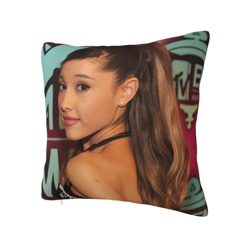 Pop Music   Ariana Grande Pillow Case 45x45cm Home Decorative Nordic American Singe Cushion Decoration Salon Square Pillowcase