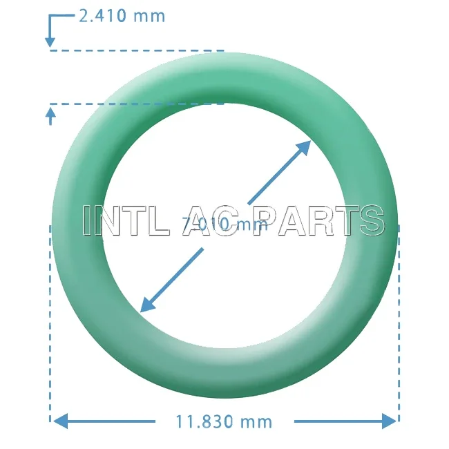 auto ac a/c compressor O RING KIT for Ford Block Expansion Valve Green NBR/HNBR O-ring size 11.83 X 7.01X 2.41