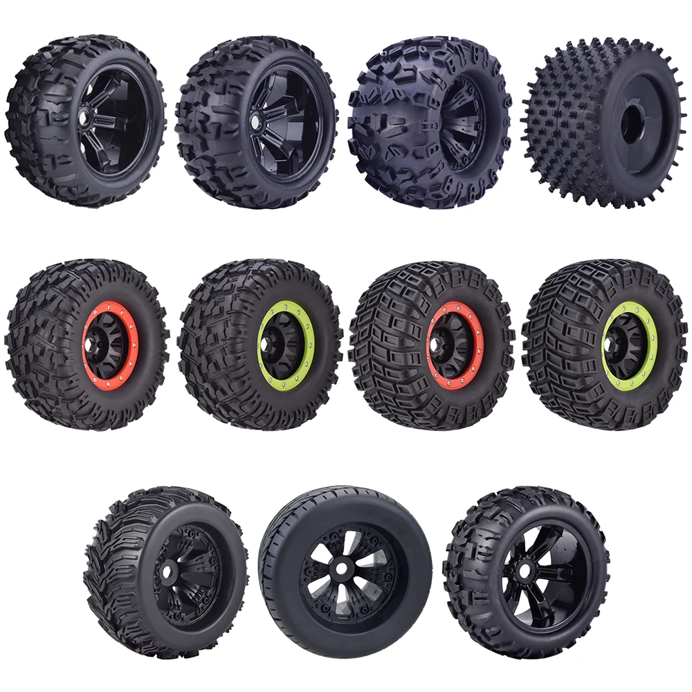 170MM 155MM 150MM Tyre Weel Monster Truck Tires Wheels 17mm Hub Hex for 1/8 RC Car HSP HPI Redcat Traxxas Trx4