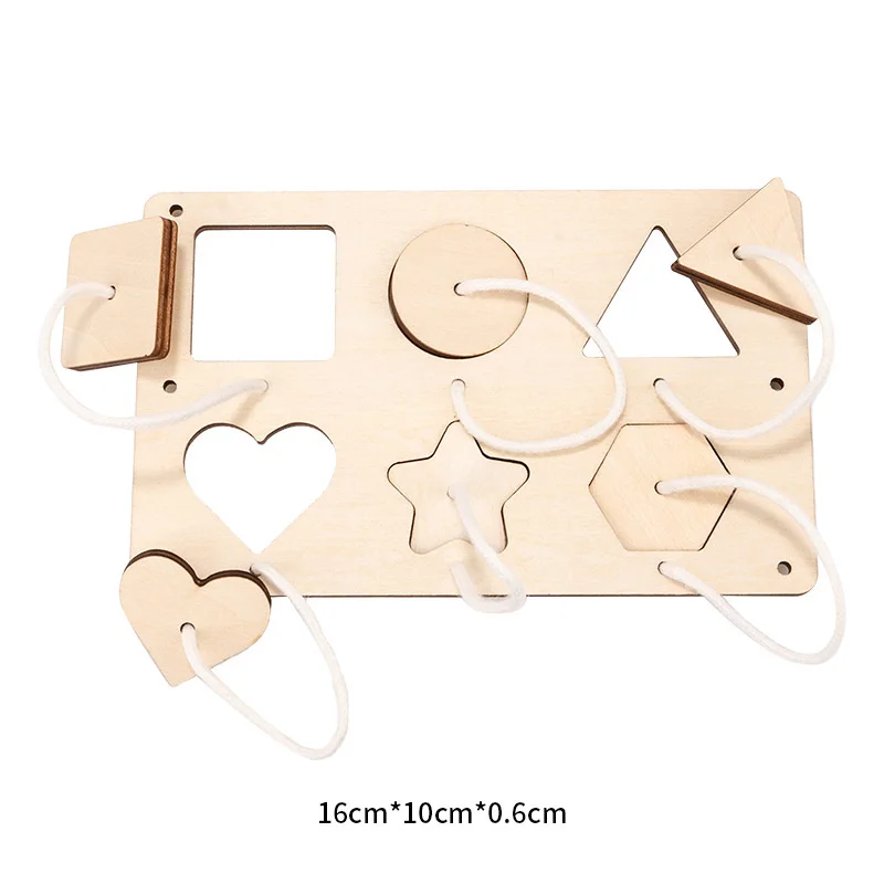 Bébé Montessori occupé conseil bricolage éléments en bois pièces Accessoires pour enfants bébé éducation sablier chaussure labyrinthe Gearsbrain jeu jouet