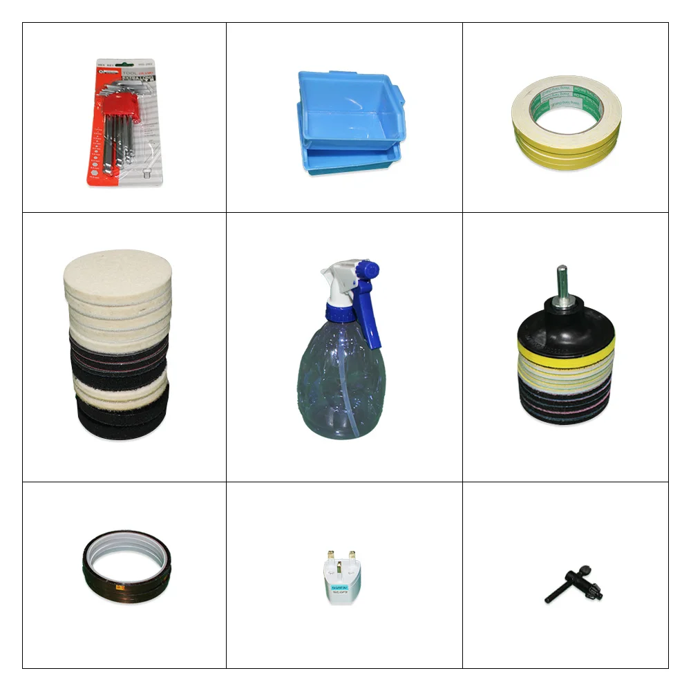 Phone Screen Front Back Glass Scratches Removal For Mobile Phone Dry Polishing Grinding Machine