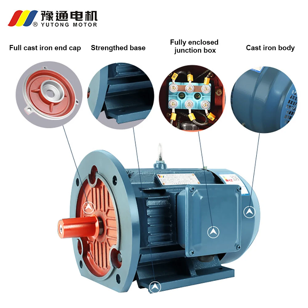 1hp 3hp 5hp 10hp 15hp 20hp 30hp 50hp 75hp 100hp Three Phase Induction Motors For Compressors