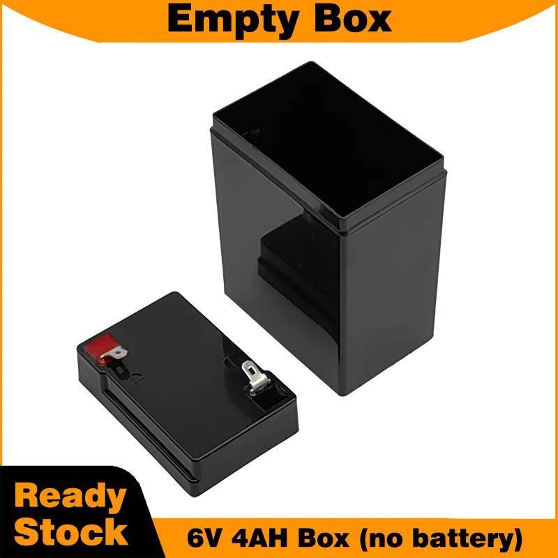 6V 4AH Empty Battery Box for 6V DIY Battery Pack Can Hold 6Pcs 18650 Lithium Battery Cell Plastic Battery Case with BMS with Nic