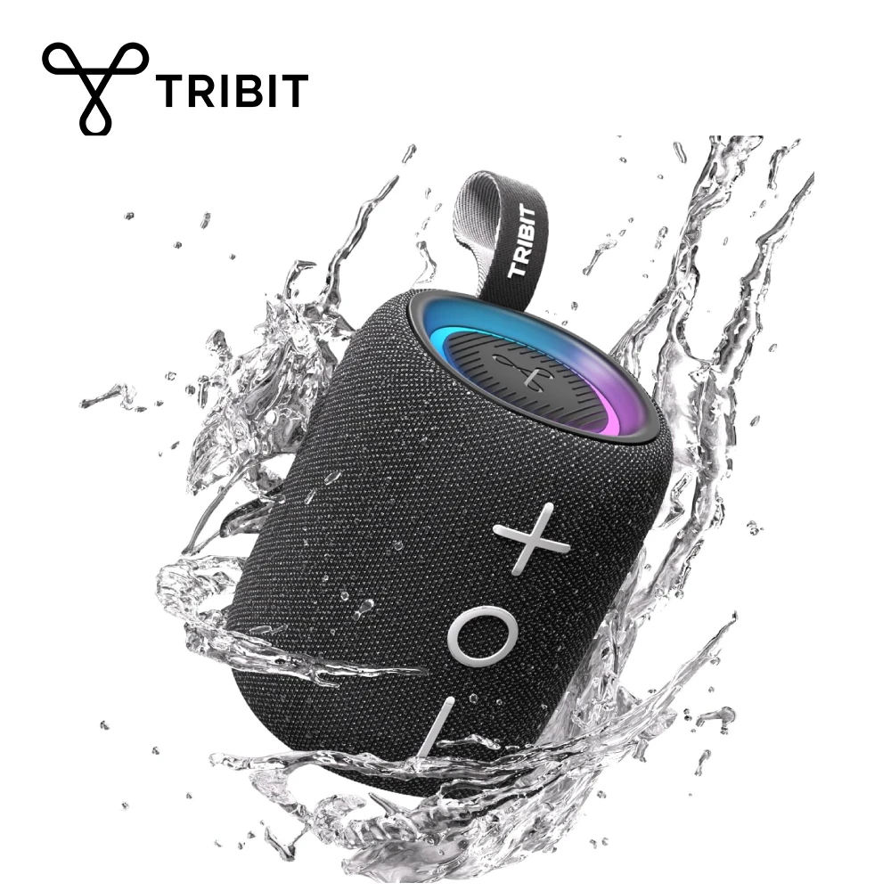 

Bluetooth-динамик TRIBIT StormBox Mini+, 12 Вт, 360 ° Звук с XBass, светодиодами, 12-часовая игра, водонепроницаемость IPX7 для пеших прогулок на открытом воздухе