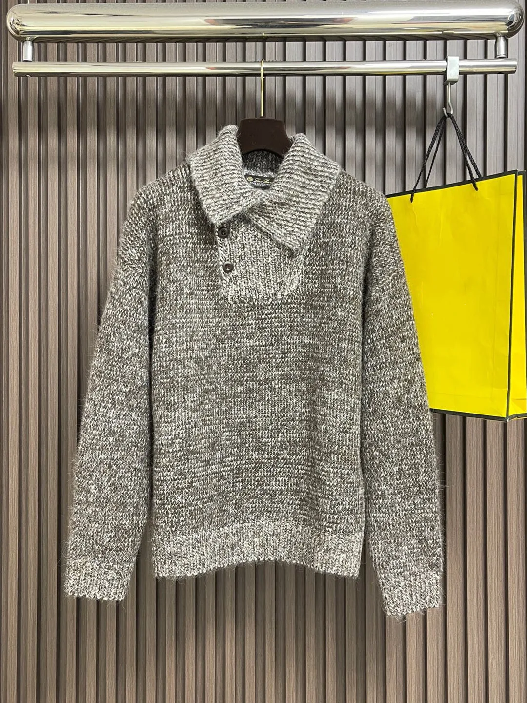 

Свободный крой, длинный вязаный свитер для мужчин, повседневный, универсальный дизайн, осенний трикотаж Faion M с застежкой на пуговицы