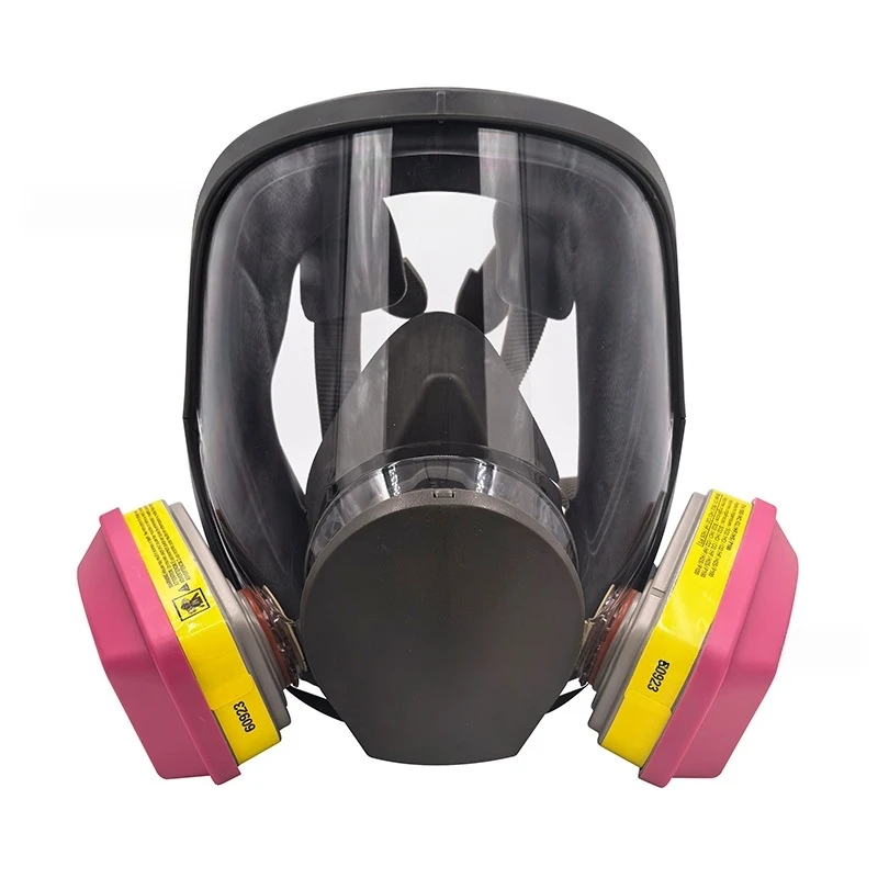 6800 type spray painting protective mask, equipped with 60921/90923/60926 chemical safety operation filter box, full face type