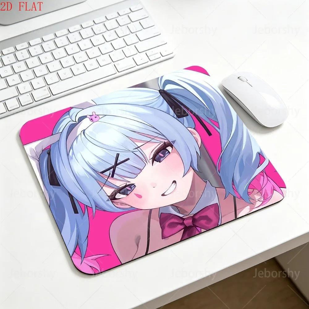 Needy Girl Overdose Ame-chan Anime Mouse Pad, Cute Bunny Girl Non-slip Rubber Mouse Mat, Small Gaming Desk Pad for PC Laptop