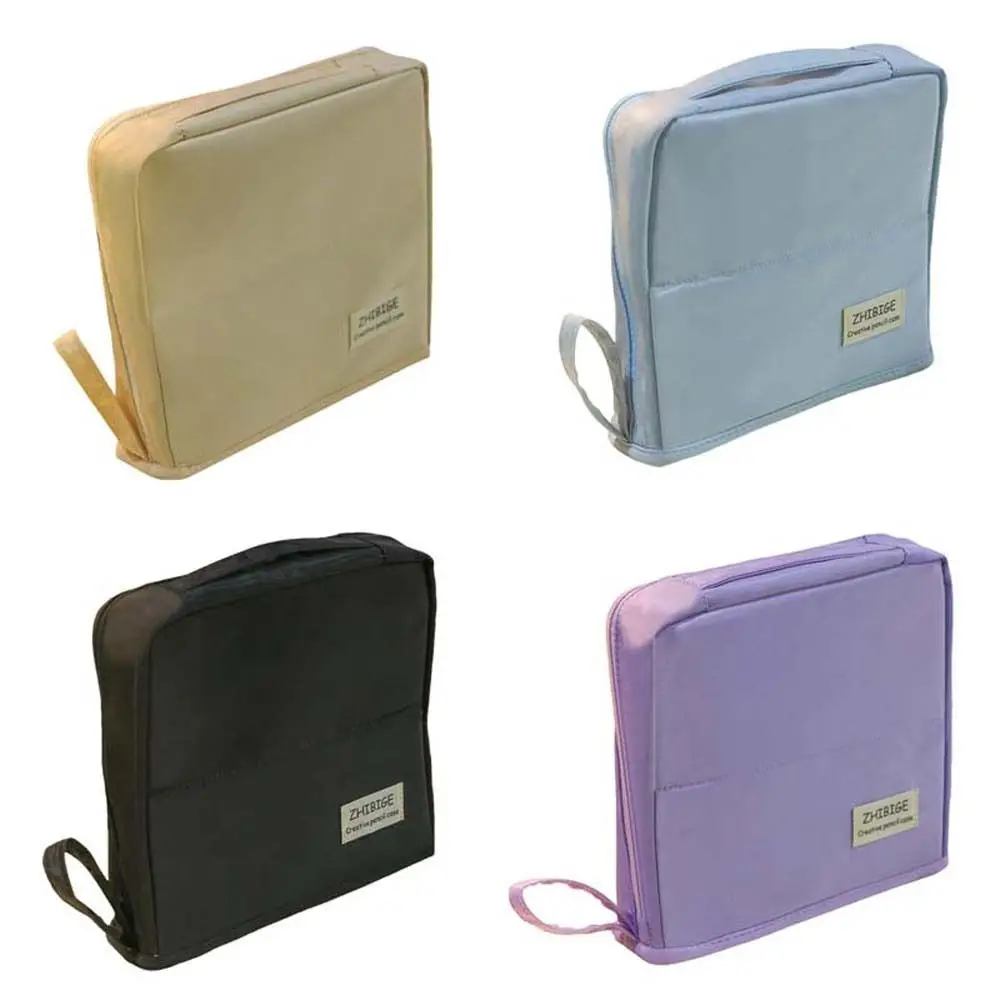 Large Capacity Folding Pencil Case Multilayer Aesthetic Stationary Holder Cosmetics Storage Zipper Pencil Box Children Gift