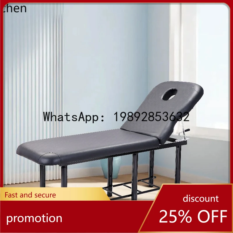 

YFY Black Beauty Bed Salon Eyelash Beauty Body Tattoo Embroidery Bed Adjustable Back Beauty Chair