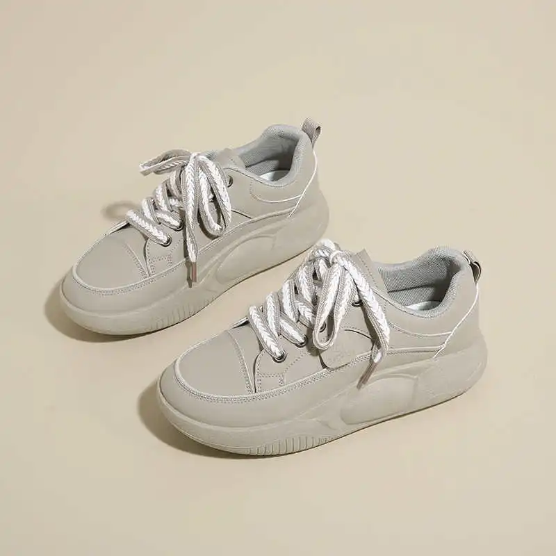 

Белые кроссовки на толстой подошве 37, модели женской обуви, спортивная повседневная женская теннисная обувь специального назначения, функциональная школа