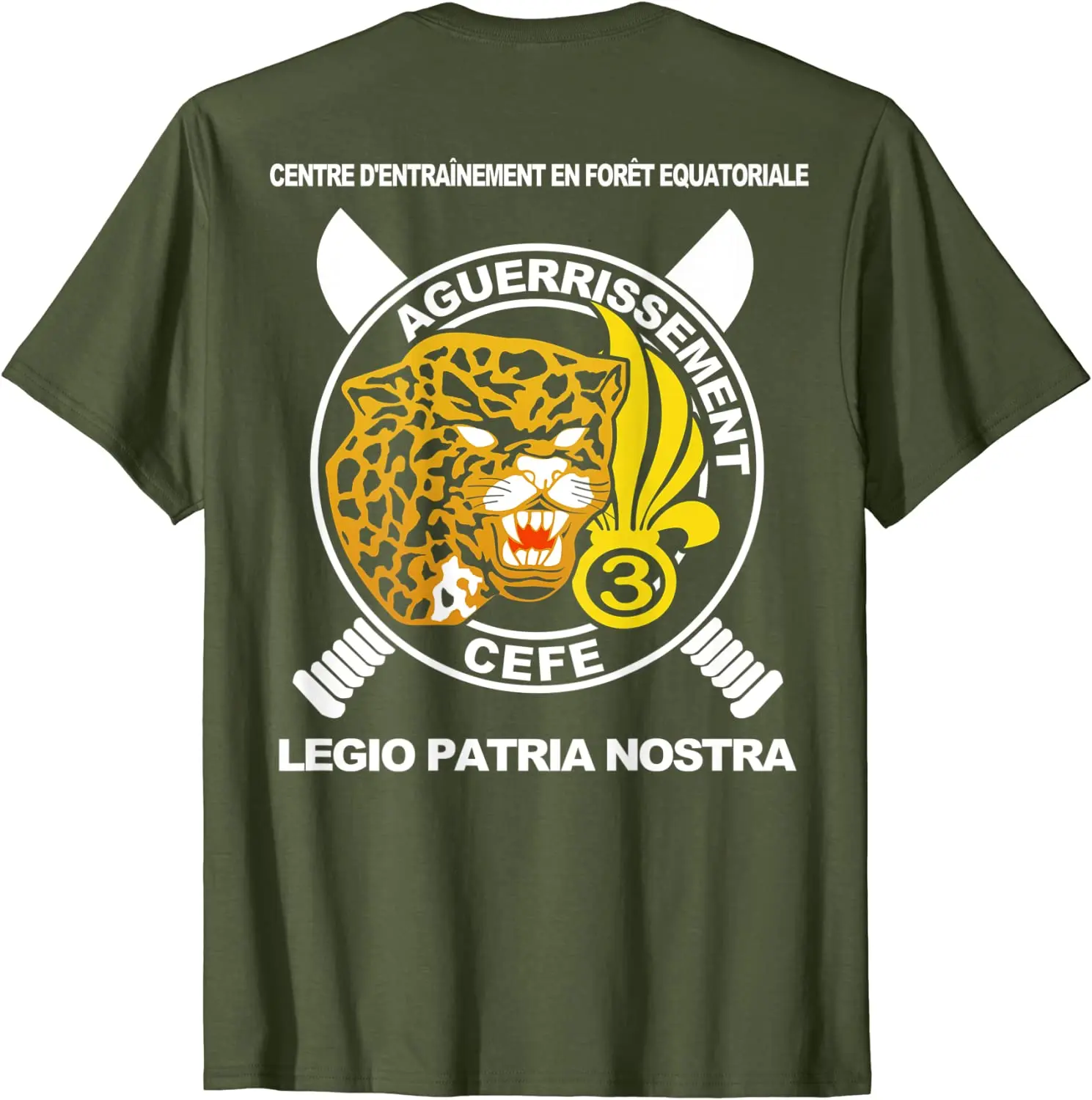 French Legion Patria Nostra CEFE Jungle Warfare Training T-Shirt 100% Cotton O-Neck Short Sleeve Casual Mens T-shirt Size S-3XL