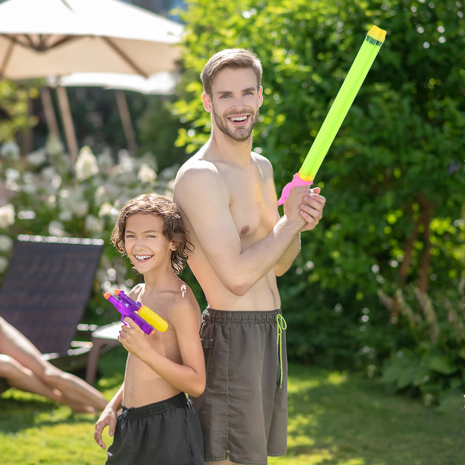 1 Stück ausziehbarer Wasser-Shooter, Premium-PP-Material, Sommer-Pool-Party, Kinder spielen interaktiven Outdoor-Spaß