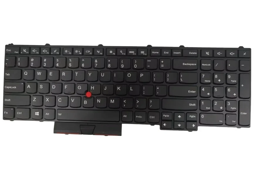 Teclado Retroiluminado em Inglês (EUA) para Lenovo Thinkpad P51 P71 Teclado com Luz de Fundo 01HW200 01HW282 (4 furos para parafusos)
