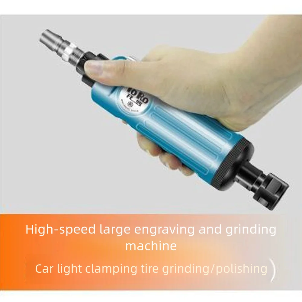 1/4" Grinding Polishing Machine Kit Air Die Grinder Engraving Tool With 10pcs Grinding Head & 3mm/6mm Chuck for Pneumatic Tools