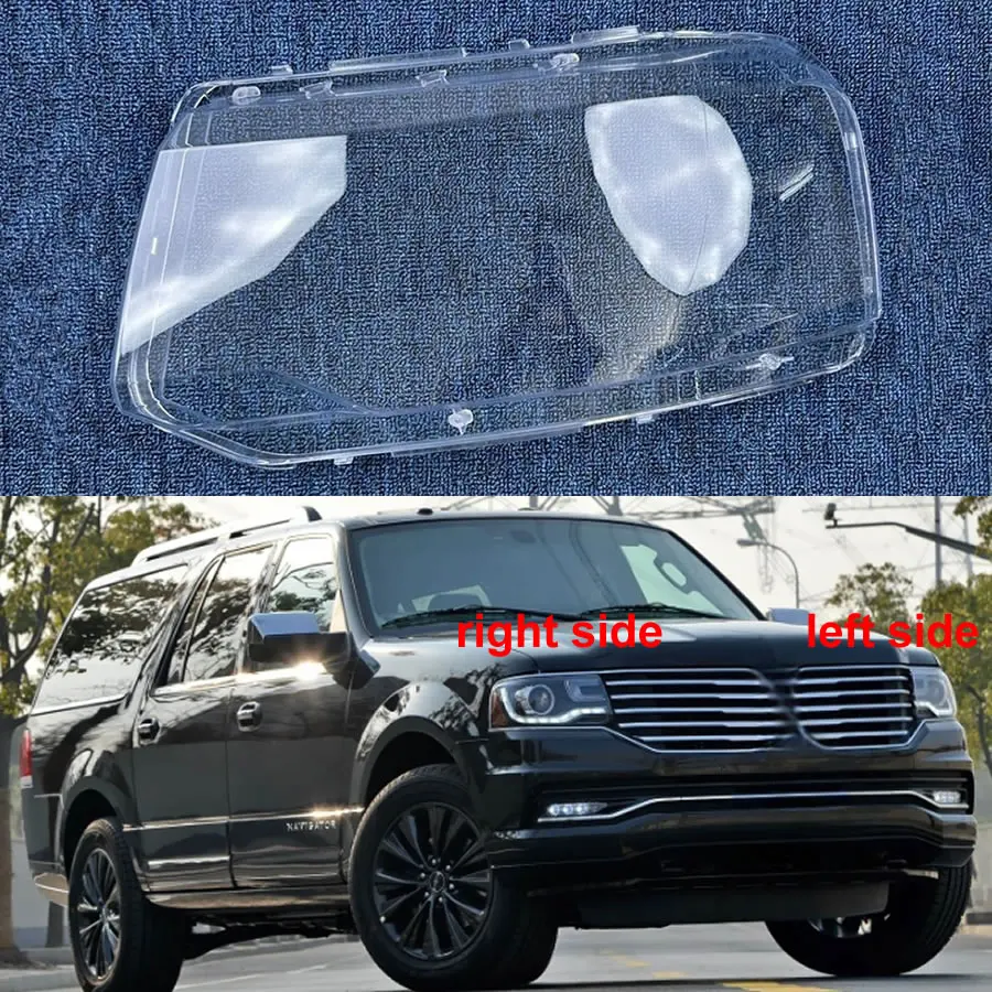 

For Lincoln Navigator 2014 2015 2016 2017 Headlight Cover Shade Headlamp Shell Transparent Lampshade Case Lens Plexiglass