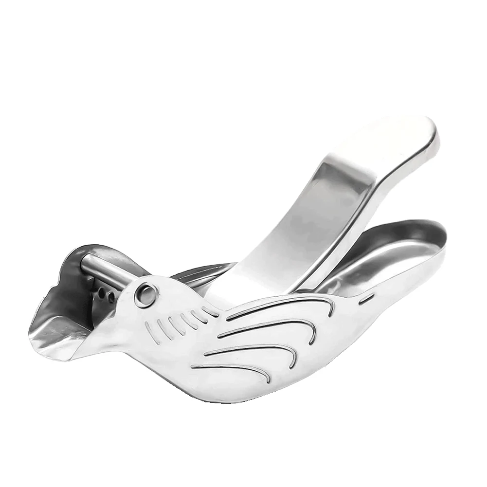 Household Kitchen Silver Bird Shaped Lemon Juicer Stainless Steel Manual Fruit Juicer -1pcs