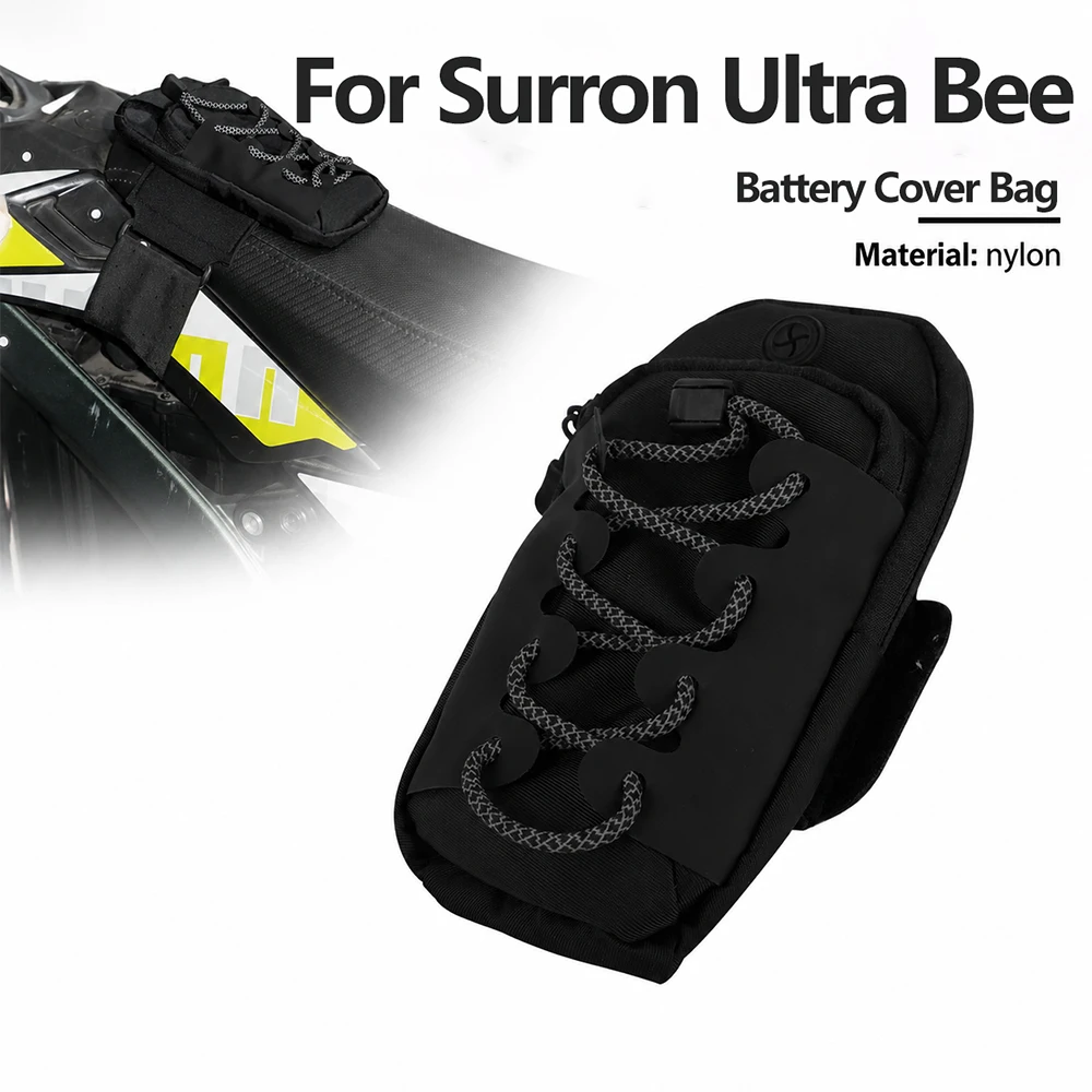 Motorcycle Accessories Battery Cover Pack Storage Nylon Bag For Surron Ultra Bee Universal Electric Off-Road Dirt Pit Bike Parts