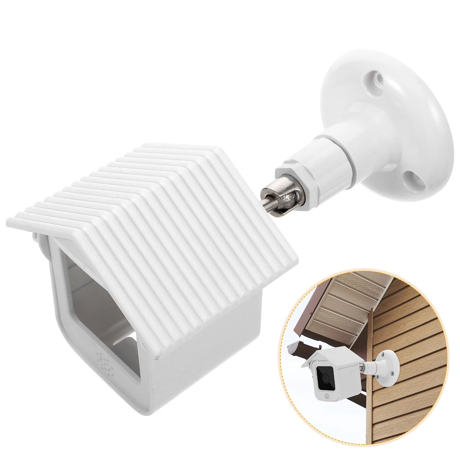 1 مجموعة غطاء حماية الكاميرا دائم مقاوم للماء كاميرا الأمن في الهواء الطلق الظل سهلة التركيب تمديد عمر ملحقات المنزل #4