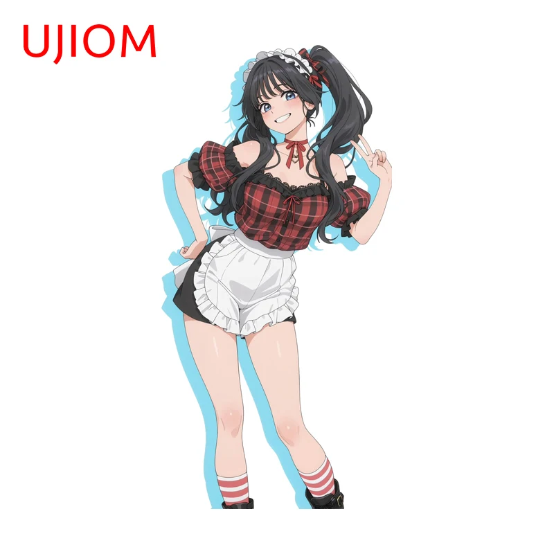 UJIOM Kaoruko Waguri Anime Wall Sticker Cool Personality Solar Panel Laptop Decal Sunscreen Kitchen Cupboard Decoration DIY