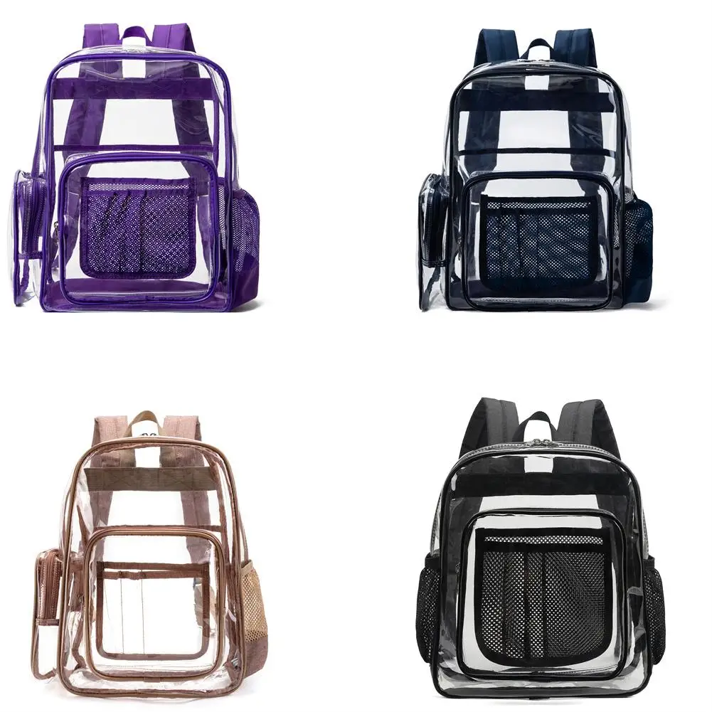 

Heavy Duty Transparent Clear Backpack See Through Backpacks for School Sports Work Stadium Security Travel College